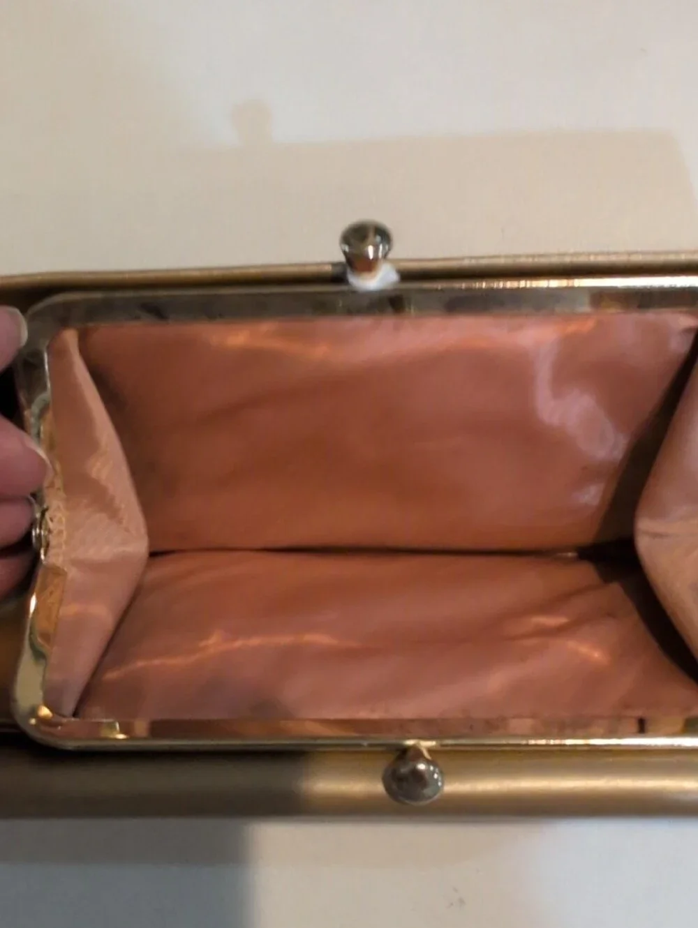 Vintage Princess Gardner Gold Studded Wallet From The 60s Or 70s Era
